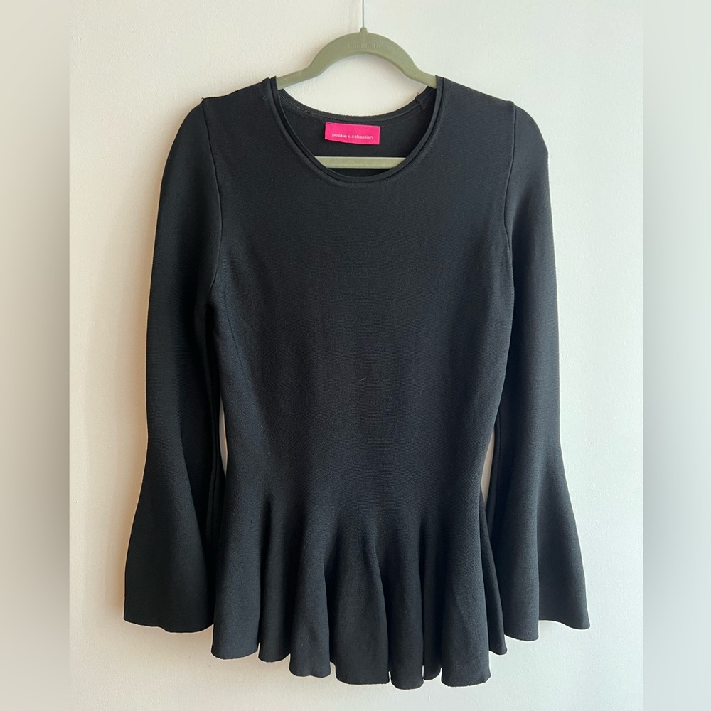 Pookie & Sebastian Ruffle Sweater, M